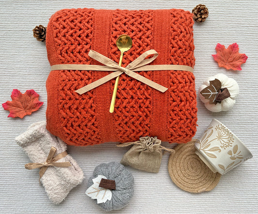 Cozy Care Package for Best Friend Fall Theme Self Care Gift Basket komorebi INC
