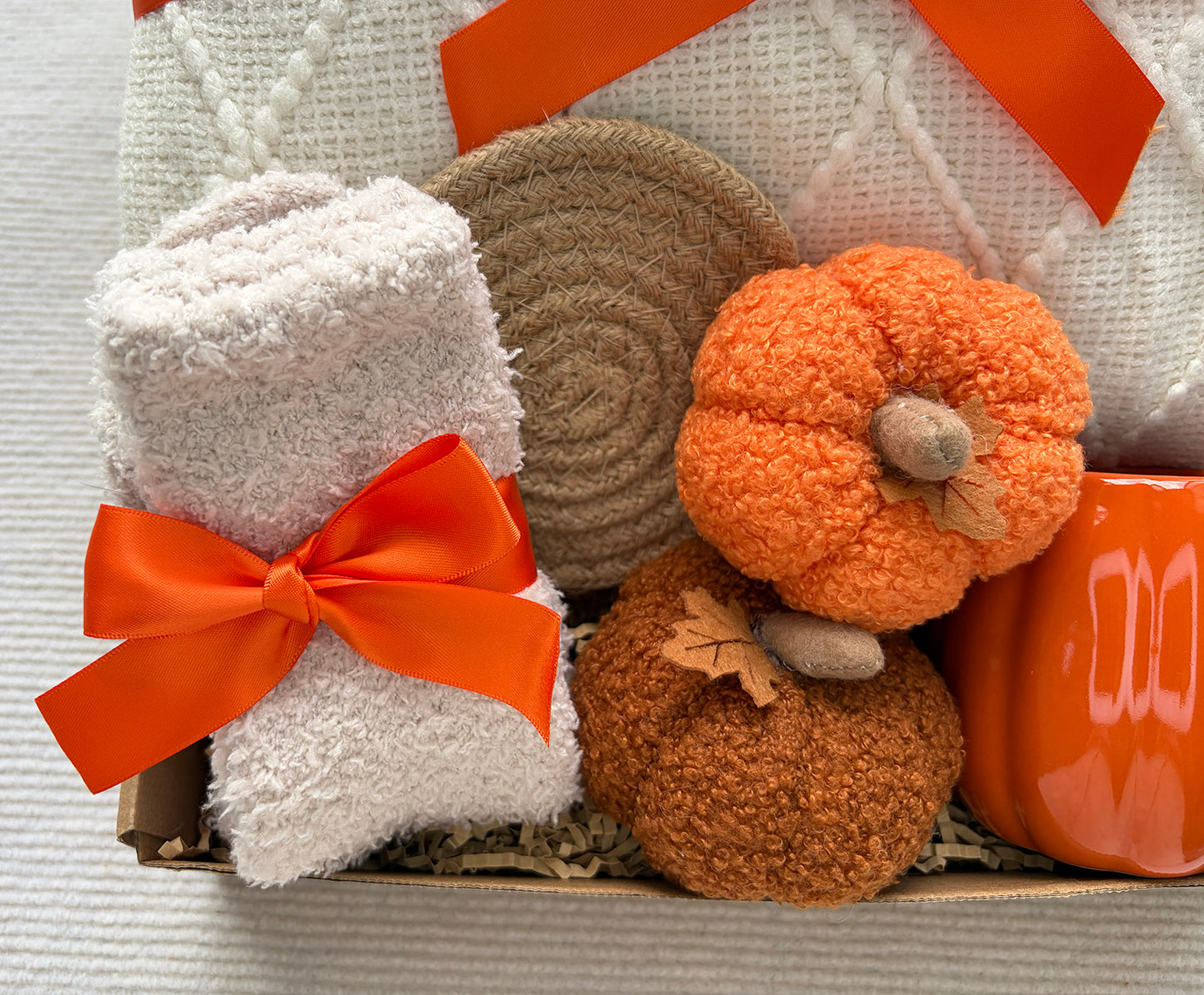 Warm Harvest Autumn Comfort Gift Basket for Her Cozy Fall Self-Care Box komorebi INC