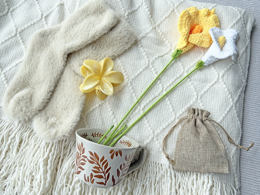 Cream & Yellow Cozy Gift Box | Soft Neutral Care Package komorebi INC
