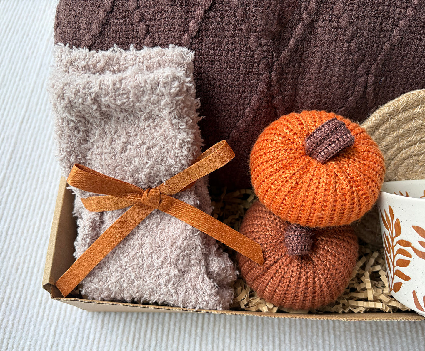 Moody Dark Cocoa Fall Harvest Self-Care Gift Box for Women Earthy Warm Autumn Retreat Set komorebi INC