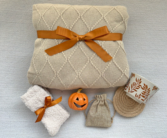 Rustic Neutral Fall Harvest Self-Care Gift Box for Women Warm Autumn Retreat Set komorebi INC