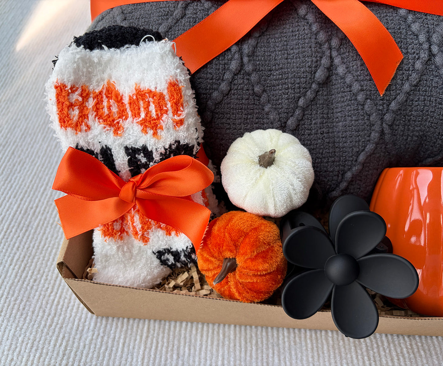 Moody Charcoal Halloween Harvest Self-Care Gift Box for Her Cozy Autumn Comfort Set komorebi INC