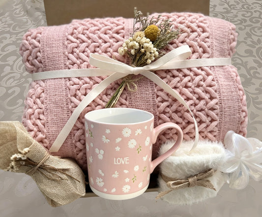 Blush Pink Cozy Gift Box | Thoughtful Spring Gift