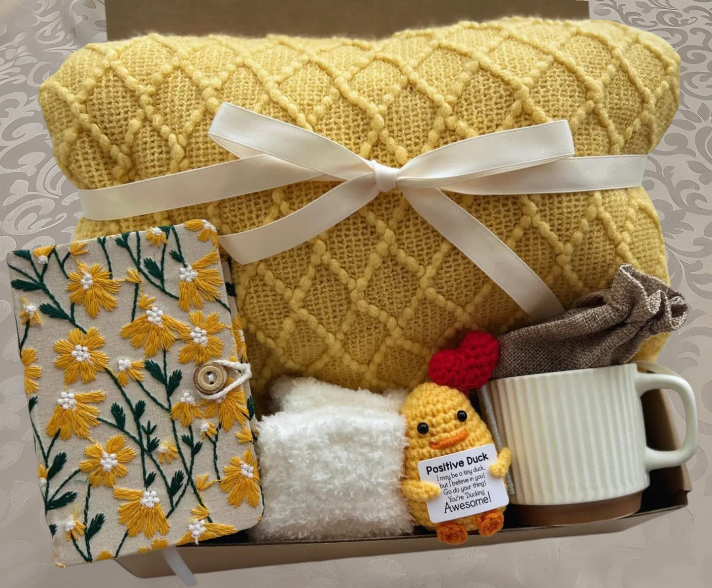 Cozy Care Package | Positive Duck & Daisy Notebook Self Care Set