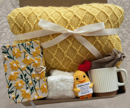Cozy Care Package | Positive Duck & Daisy Notebook Self Care Set