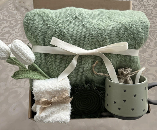 Forever Tulip Gift Box | Cozy Sage Care Package