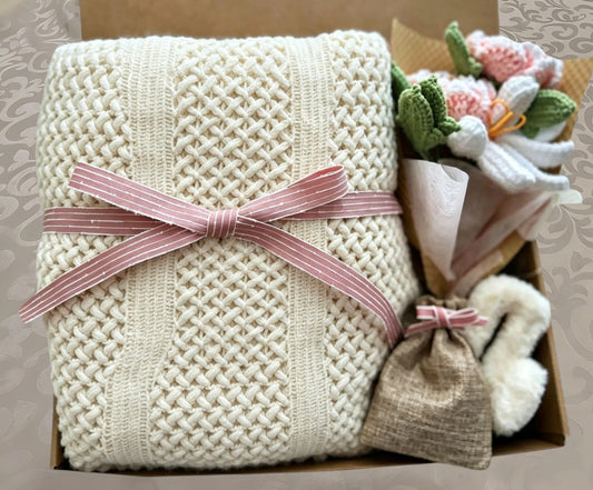 Neutral Cream & Pink Care Package | Thoughtful Present