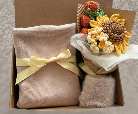 Sunflower Self Care Gift Box | Neutral Pink Care Package