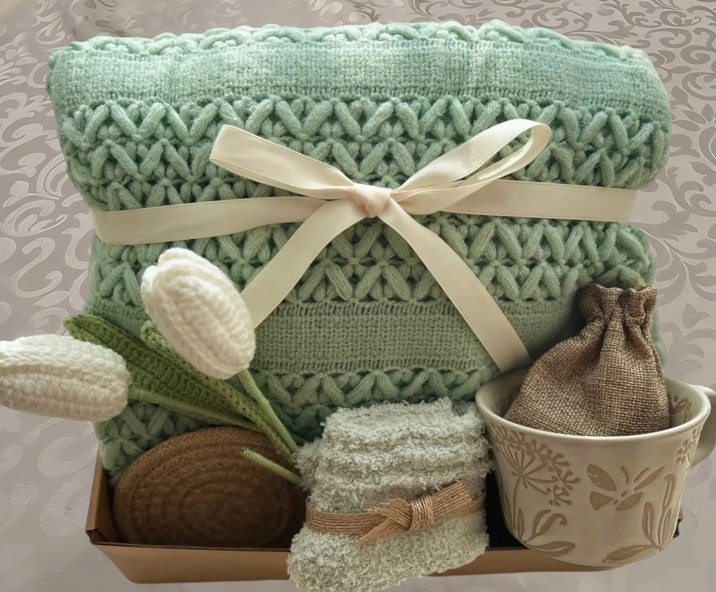 Thoughtful Present | Forever Tulips & Botanical Mug Self Care Set