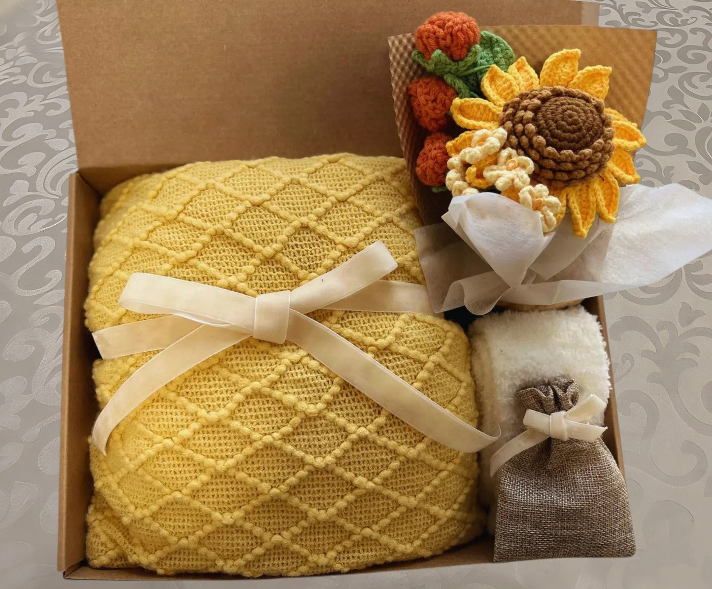 Warm Sunflower Gift Box | Cozy Yellow Care Package