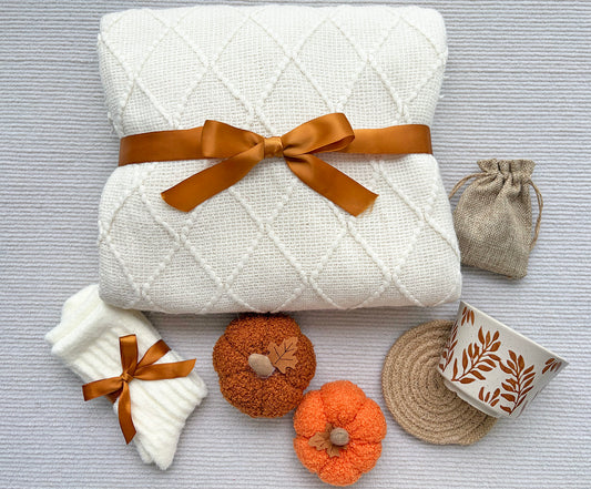 Cozy Fall Self Care Gift Basket for Women Autumn Comfort Set komorebi INC