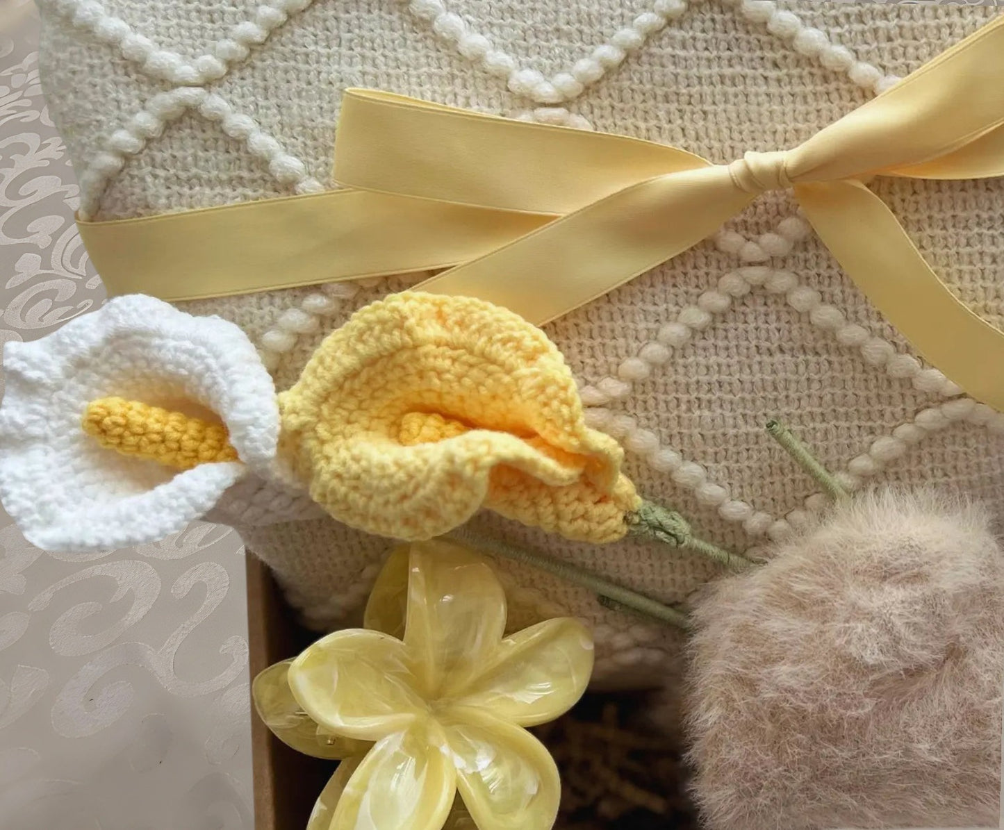 Cream Blanket Gift Box | Sunny White Care Package