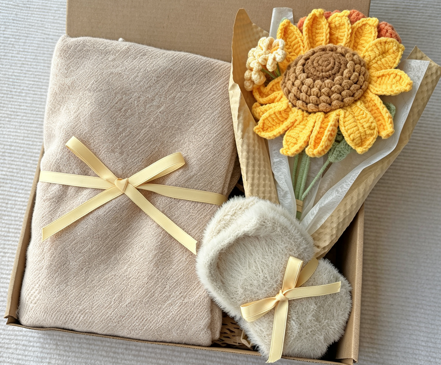 Sunflower Self Care Gift Box | Neutral Pink Care Package komorebi INC