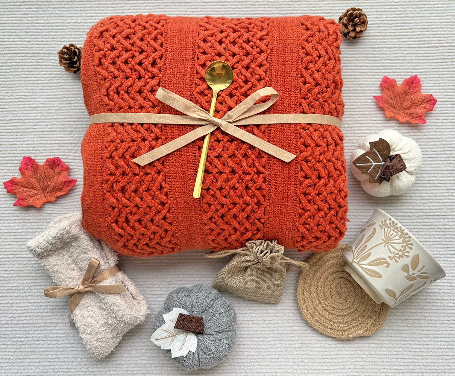 Cozy Care Package for Best Friend Fall Theme Self Care Gift Basket komorebi INC
