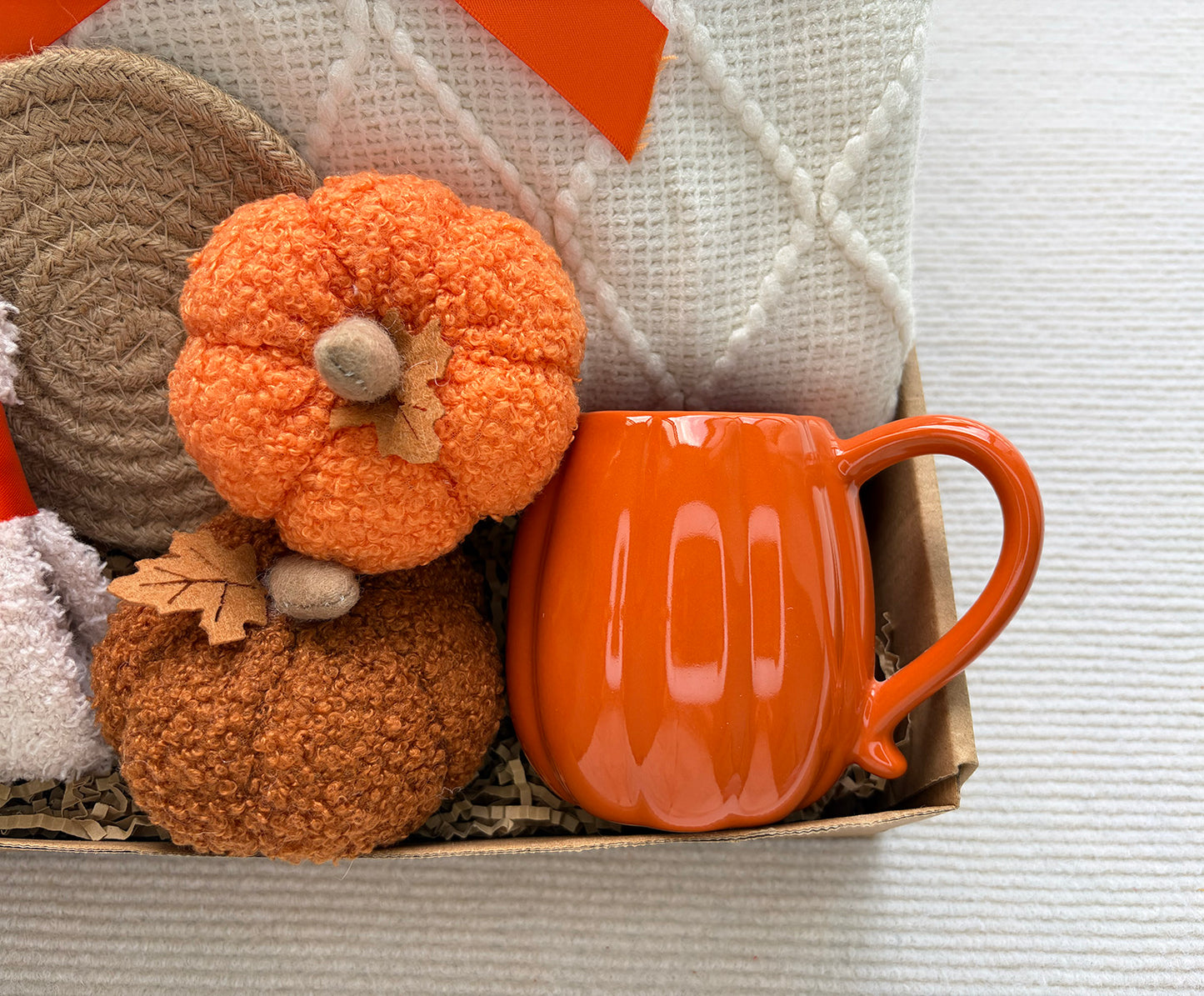 Warm Harvest Autumn Comfort Gift Basket for Her Cozy Fall Self-Care Box komorebi INC