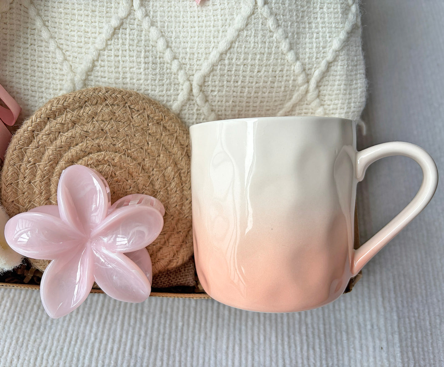 Pink Birthday Gift for Friend | Corchet Flower Gift Set for Her komorebi INC