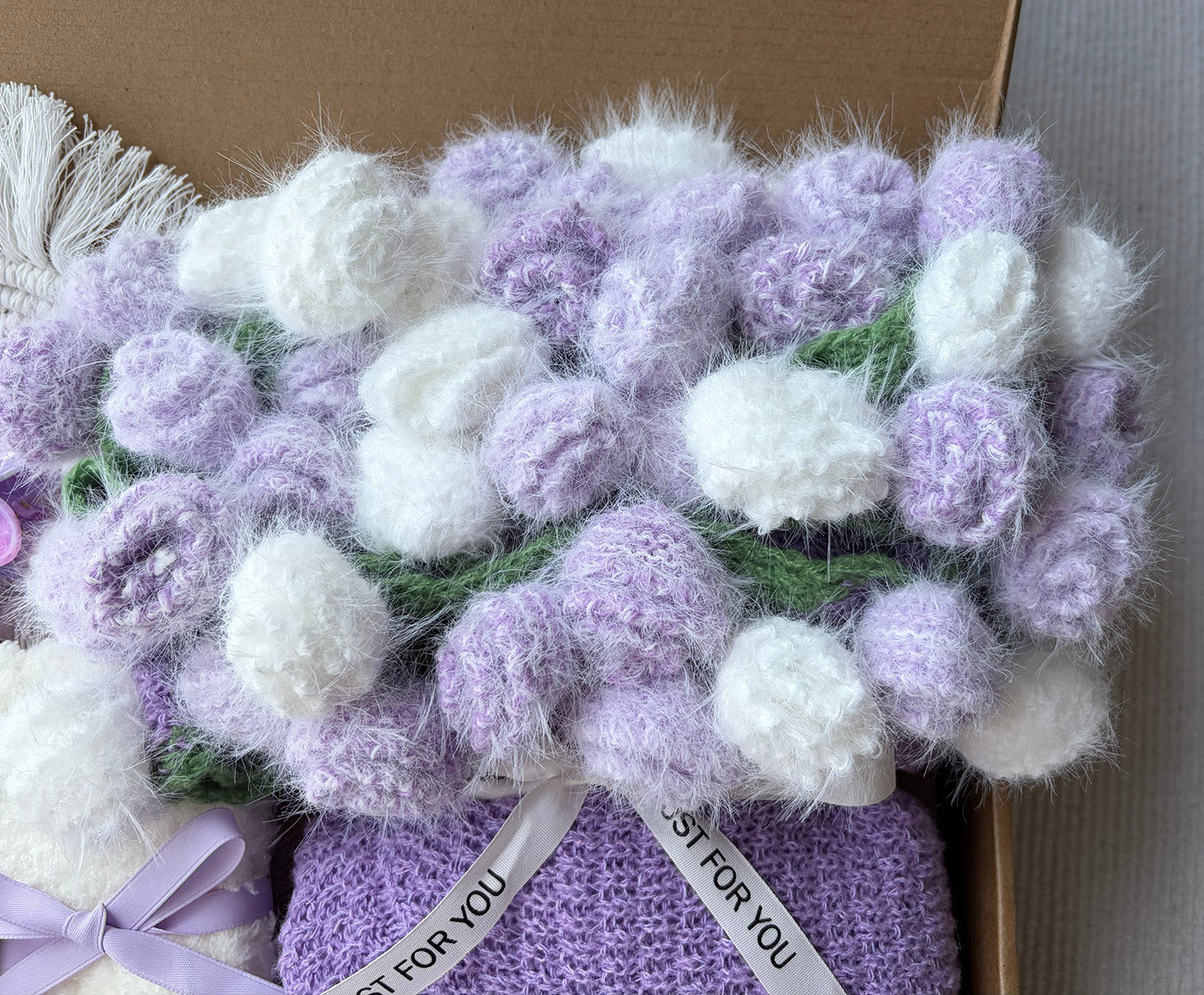 Lavender Purple Dreamy Floral Self-Care Spa Gift Box for Her – Soft Cozy Relaxation Bundle komorebi INC
