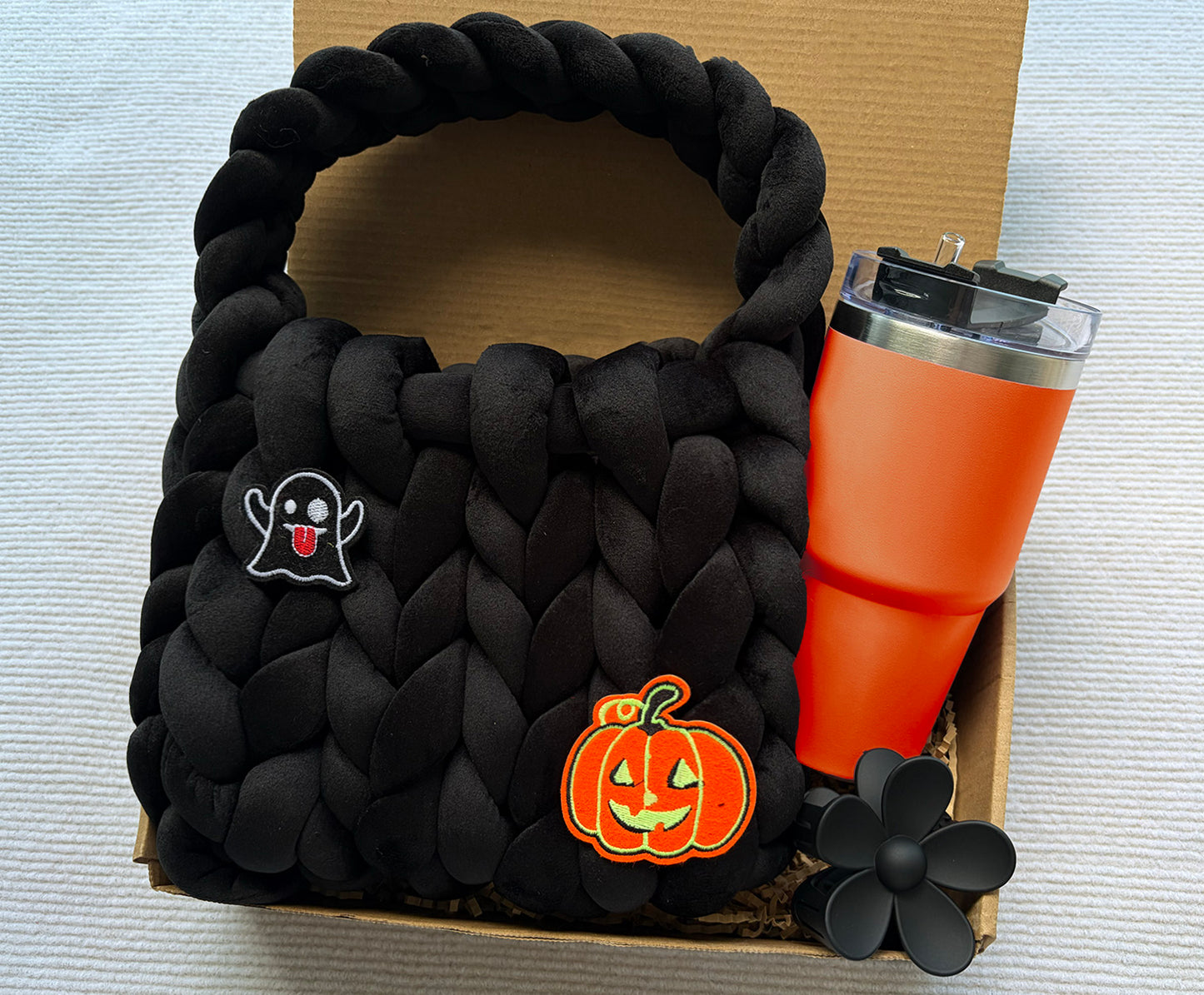 Halloween Chunky Knit Tote Gift Set for Her - Nestlygift