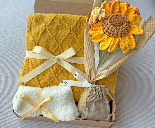 Warm Sunflower Gift Box | Cozy Yellow Care Package komorebi INC