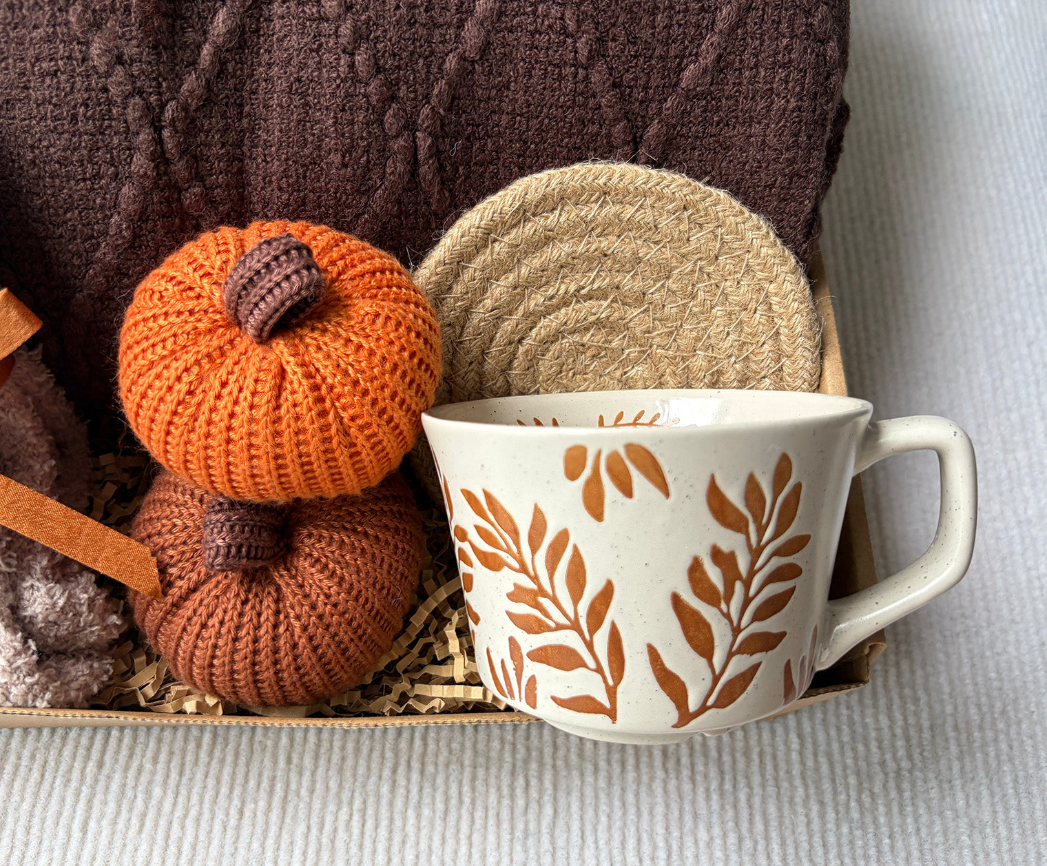 Moody Dark Cocoa Fall Harvest Self-Care Gift Box for Women Earthy Warm Autumn Retreat Set komorebi INC