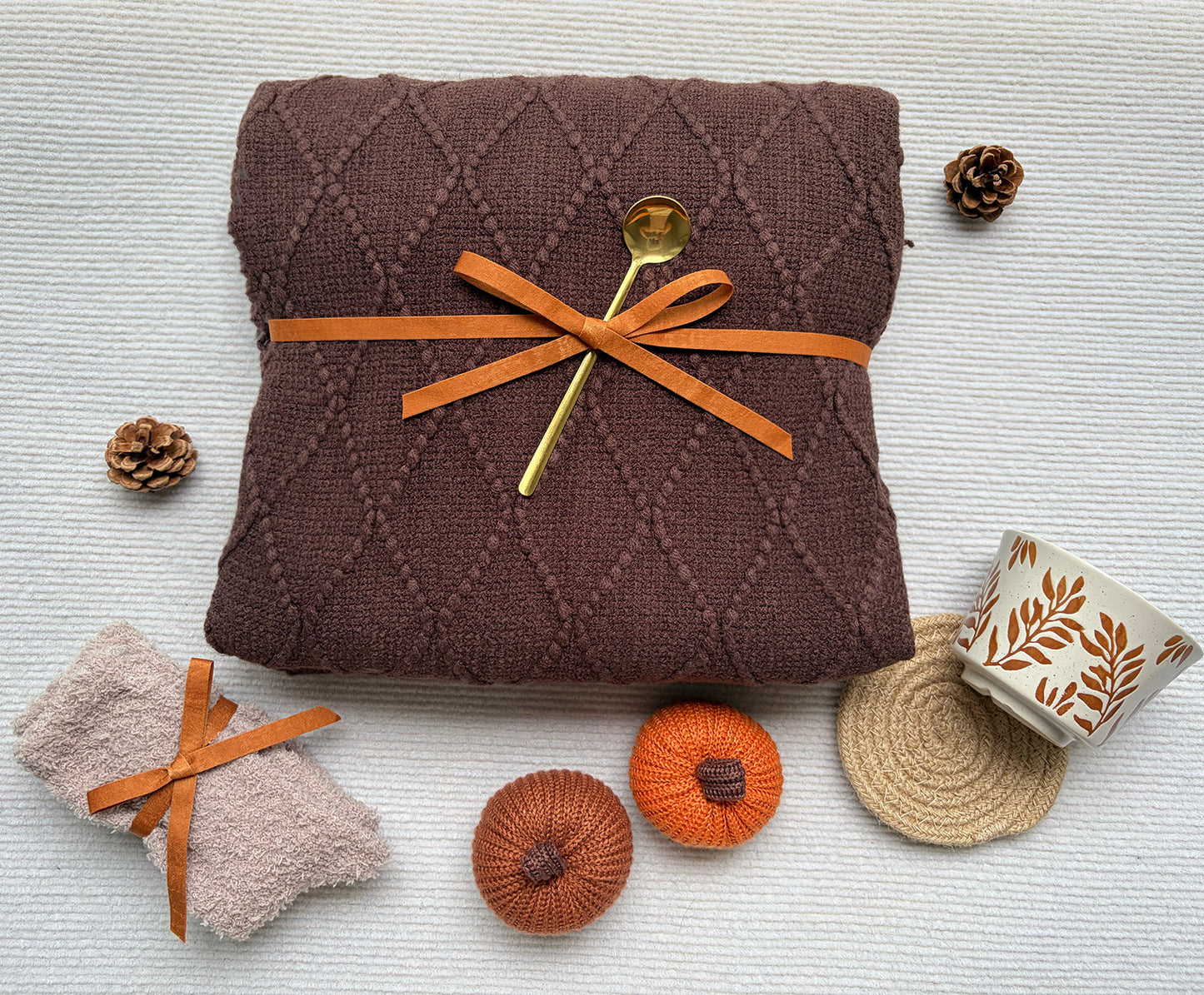 Moody Dark Cocoa Fall Harvest Self-Care Gift Box for Women Earthy Warm Autumn Retreat Set komorebi INC