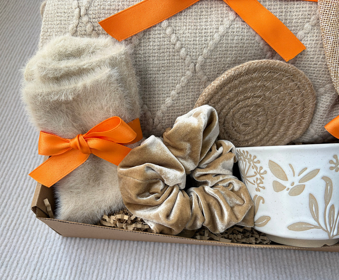 Warm Neutral Autumn Serenity Self-Care Gift Box for Her Cozy Harvest Gift Set komorebi INC