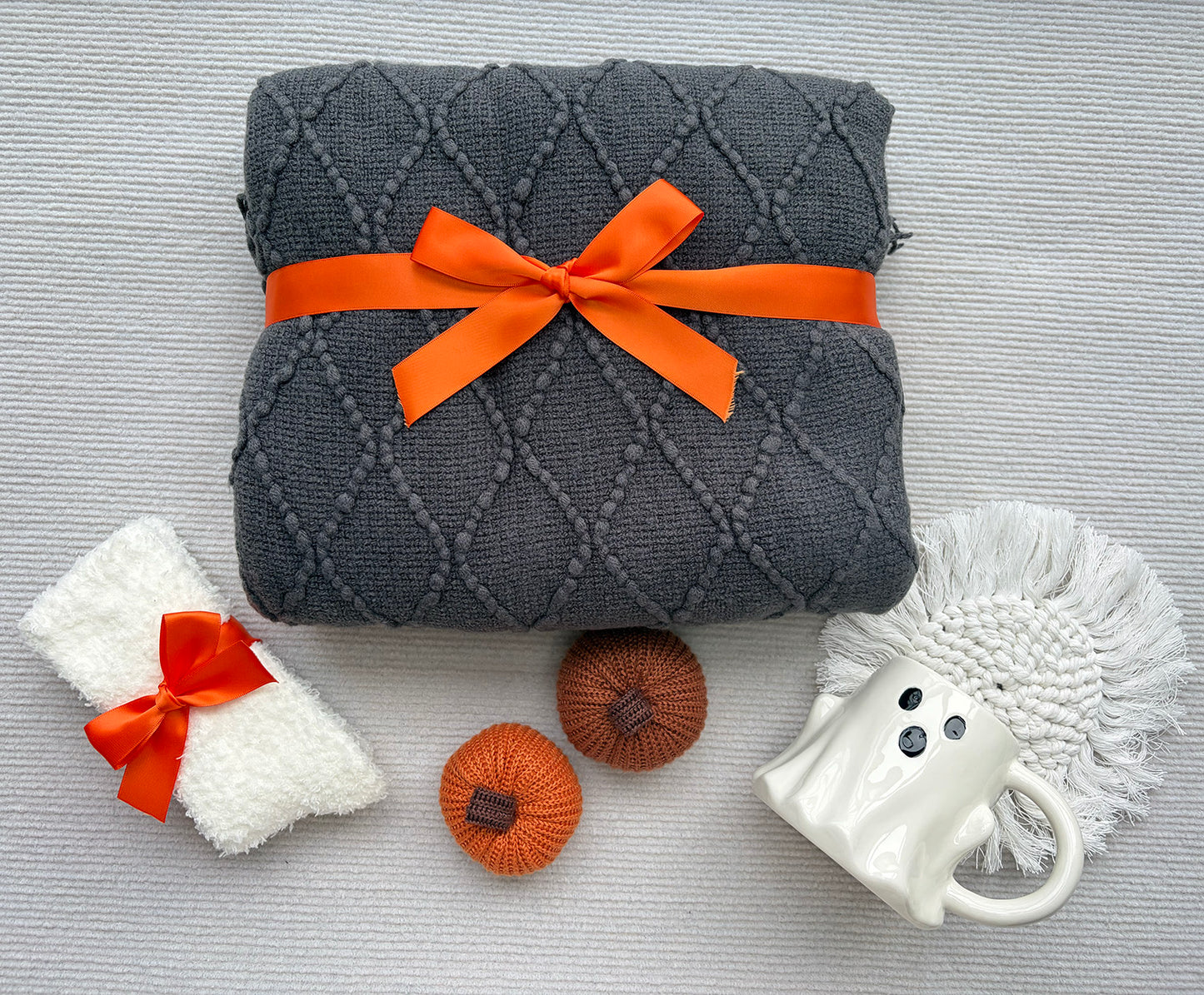 Moody Dark Gray Halloween Harvest Self-Care Gift Box for Women Spooky Cozy Autumn Set komorebi INC