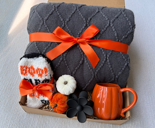 Moody Charcoal Halloween Harvest Self-Care Gift Box for Her Cozy Autumn Comfort Set komorebi INC