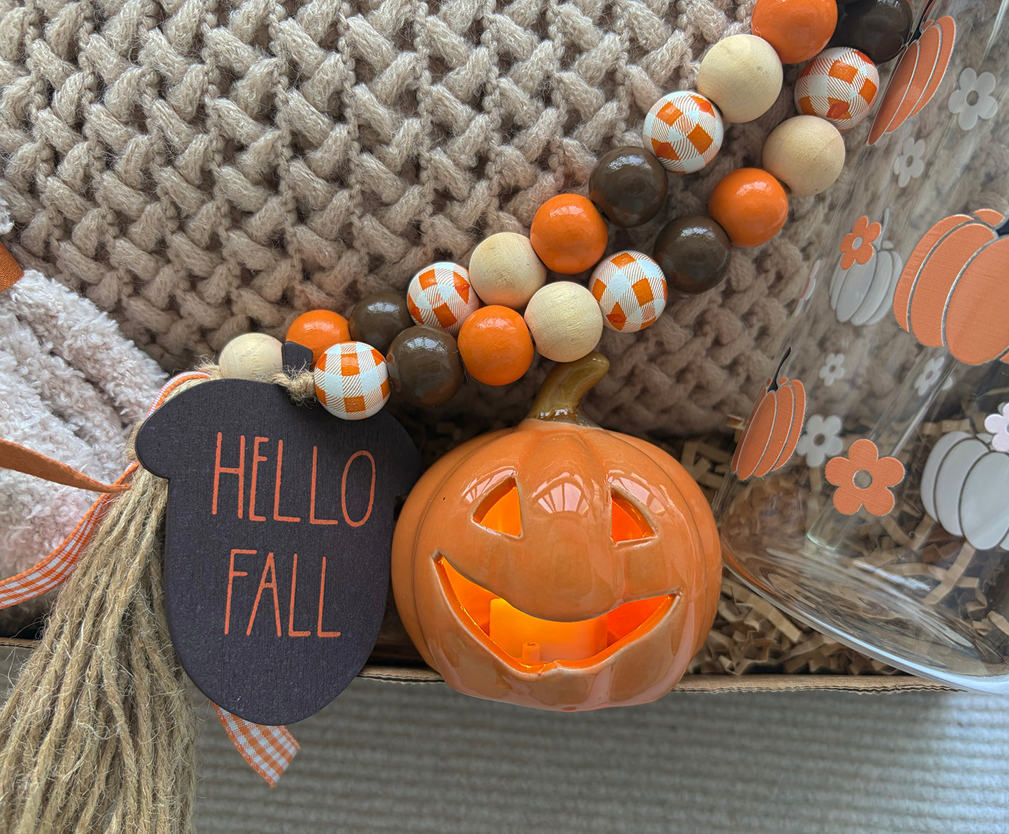 Hello Fall Cozy Gift Basket for Her - Nestlygift