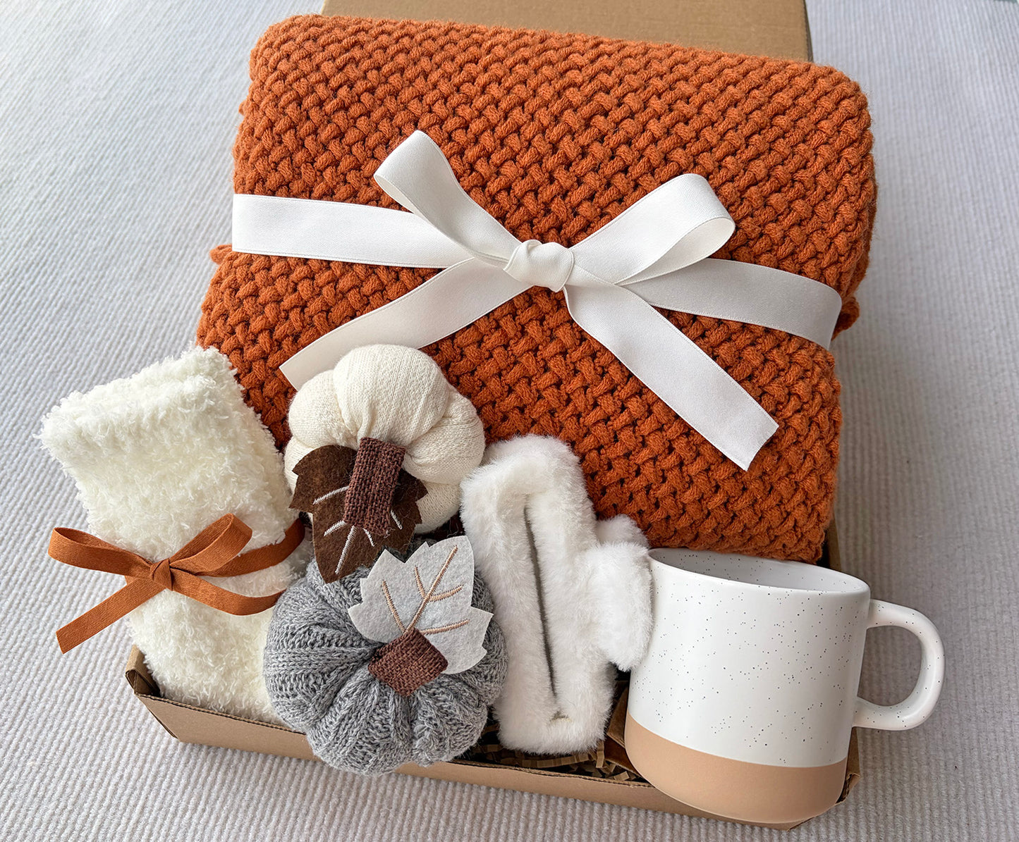 Rustic Fall Cozy Gift Basket for Her - Nestlygift