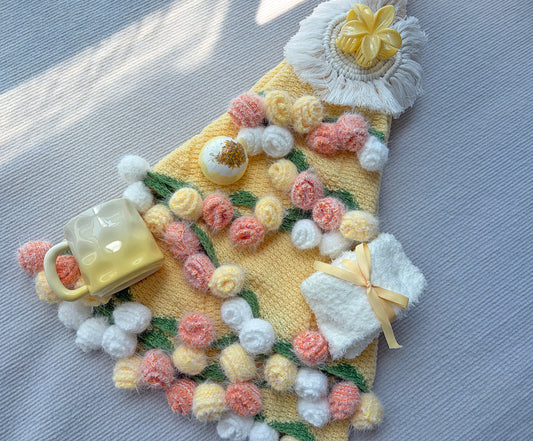 Sunny Lemon Yellow Floral Spa Self-Care Gift Box for Her – Warm Pastel Relaxation Set komorebi INC