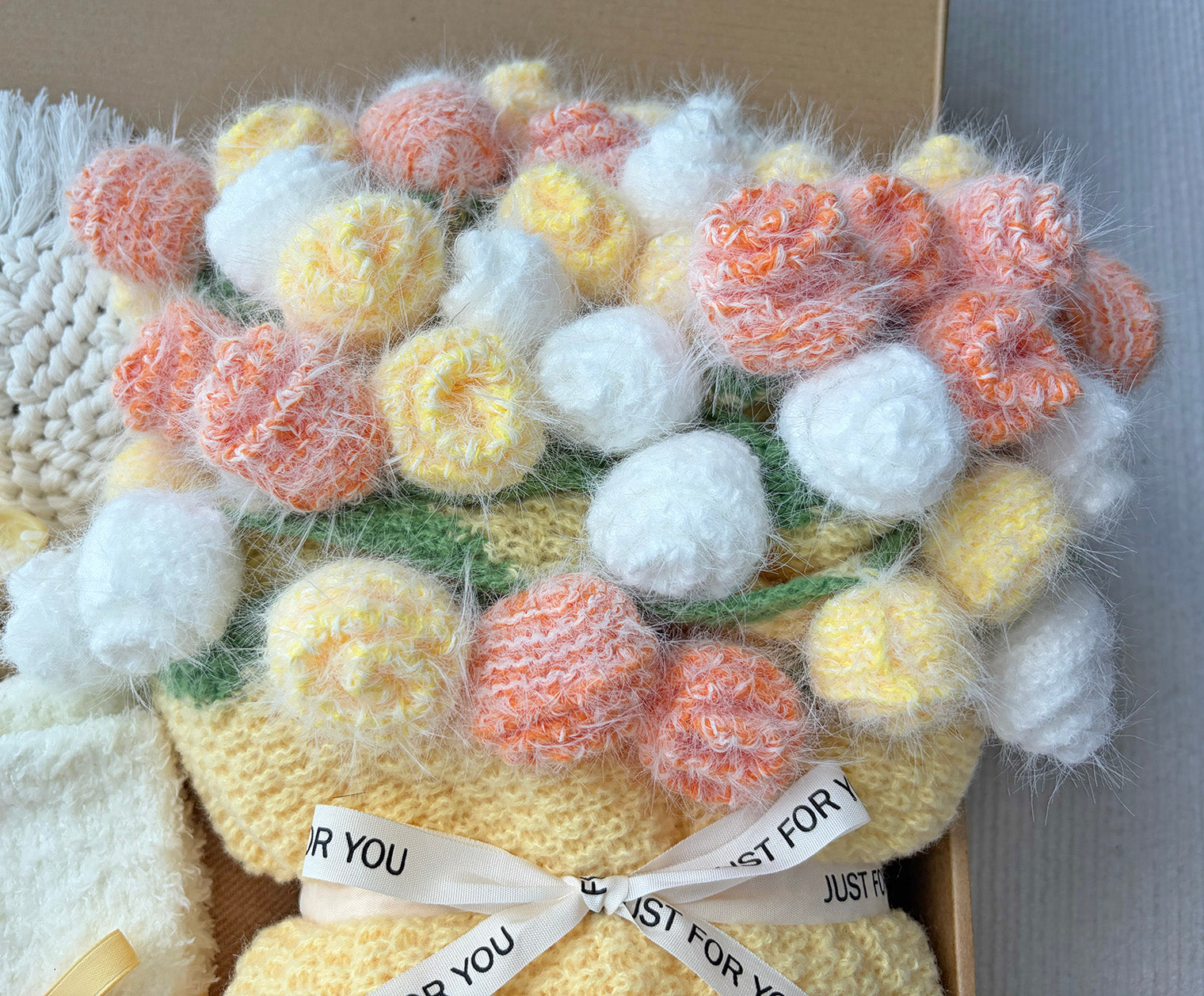 Sunny Lemon Yellow Floral Spa Self-Care Gift Box for Her – Warm Pastel Relaxation Set komorebi INC